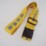 Promotional Custom Design Logo Polyester Luggage Belts with Lock, Suitcase Strap