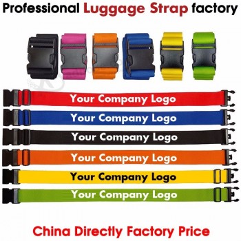 顧客ロゴ付きスーツケースベルト、荷物ストラップ、スーツケースストラップ、荷物ベルト、トロリーケースベルト、ポリエステルベルト、プロモ