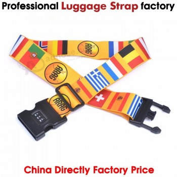 Ceinture de bagages en polyester, sangle de bagage réglable, ceinture de valise, sangles de bagages travelpro