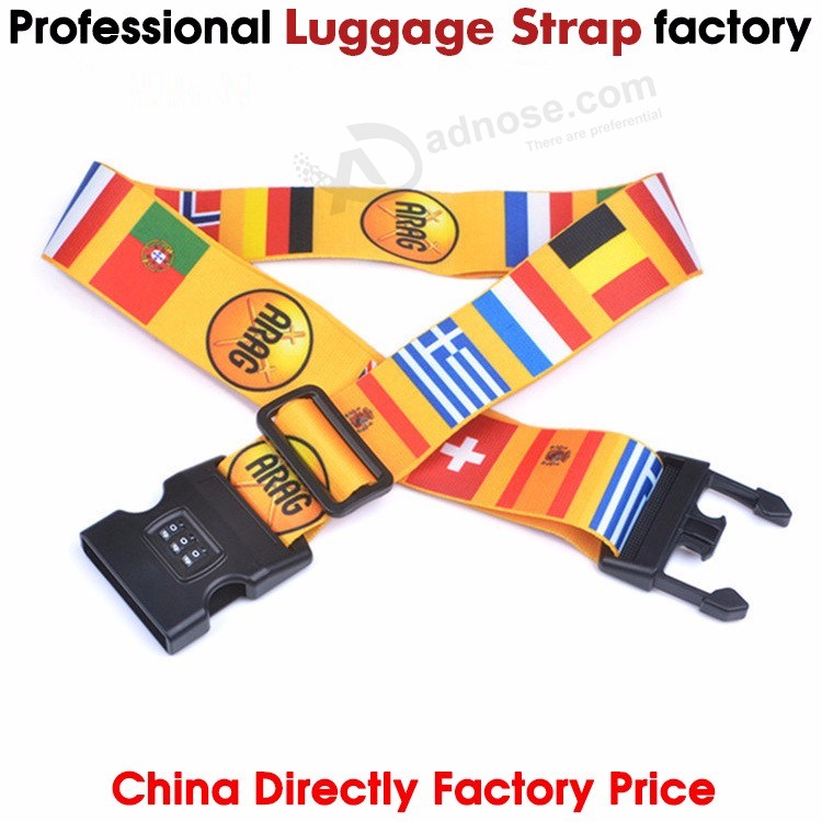 Polyester luggage Belt, suitcase Belt, luggage Belt with Tsa Lock, promotional Gift luggage Strap
