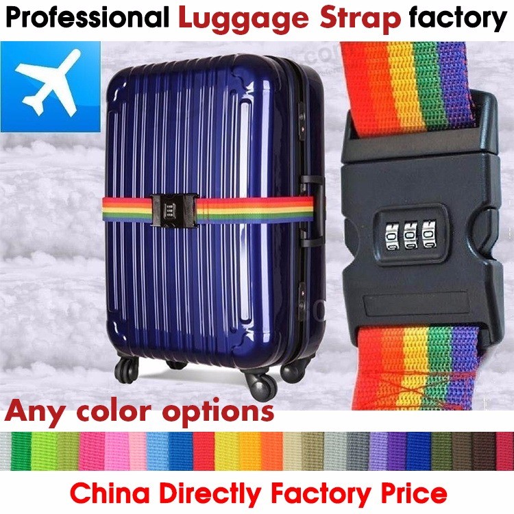Polyester luggage Belt, suitcase Belt, luggage Belt with Tsa Lock, promotional Gift luggage Strap
