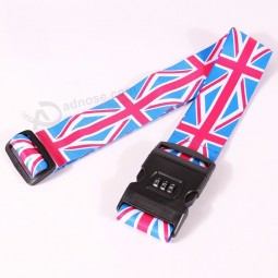 UK National Flag Luggage Belt, Number Lock Luggage Belt, Printing Luggage Belt, Promotional Gift travelpro luggage straps