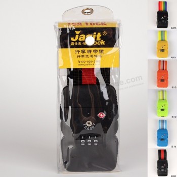 Sangles de bagages approuvées par la TSA Valises verrouillables Sangle de sécurité Serrure de voyage Valise Sac à bagages Ceinture