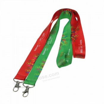 Multi Color Keychain Holder Safety Polyester Neck Straps Custom Lanyard