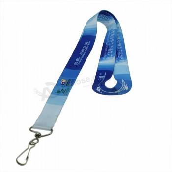 Custom Logo Polyester Plain Lanyard With Pocket