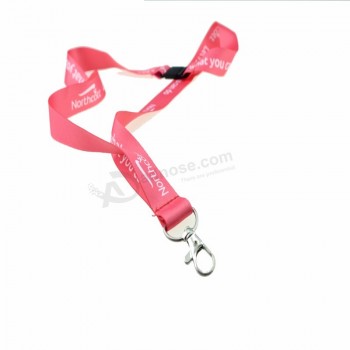 gepersonaliseerd op maat gemaakt logo polyester lanyard