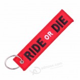 3 STKS / PARTIJ rit OF DIE sleutelhanger voor auto mode sleutelhanger sleutelhanger voor motorfiets sleutelhanger borduurwerk Key Tag sieraden llavero
