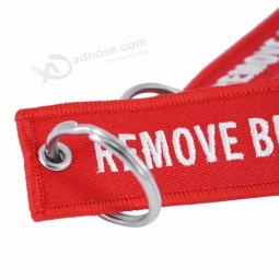 1 PC Retirer Avant le Vol Porte-clés 1PC J’aime Chaîne Volante pour voiture Porte-clés Porte-clés pour Aviation Cadeaux Broderie Porte-clés