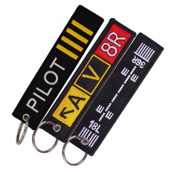 Fashion AV8R Airport Taxiway Keychain for Car and Motor Embroidery Custom ATV Car Keychains Keyring taxiway sleutelhanger