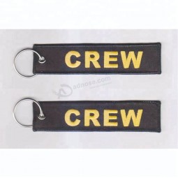 barato vôo personalizado chaveiro bordado para presente de promoção airbus