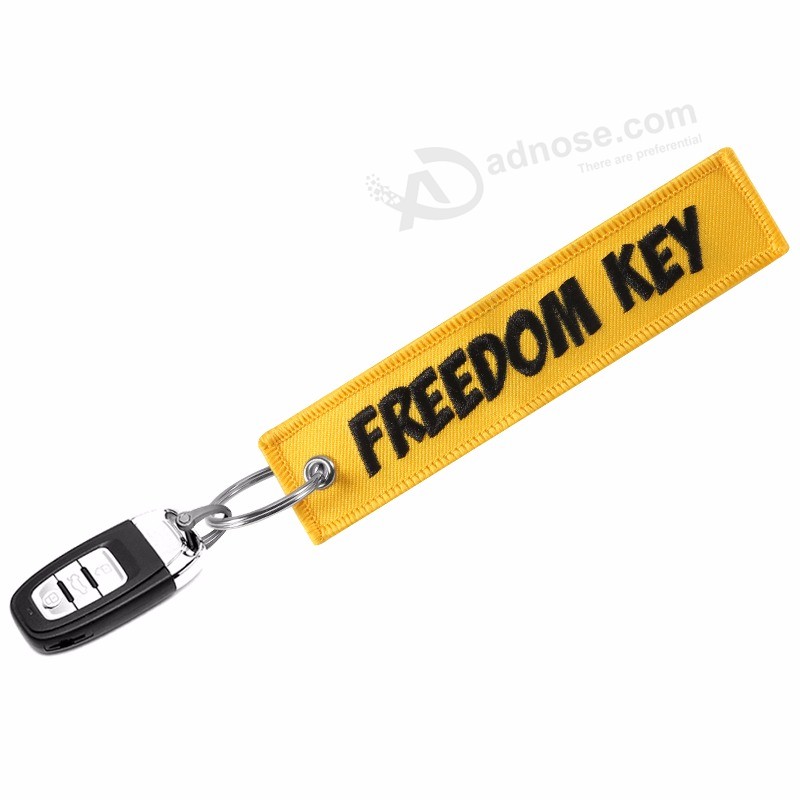 3-PC-Freedom-Key-Chain-For-Cars-Желтый-Вышивка-Брелок-Цепочка-для-Авиации-Подарки-Мода (1)