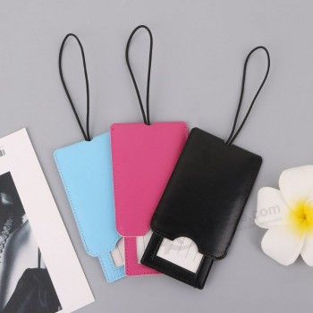 Creative Leather Luggage Tags Labels Strap Name Address ID Suitcase Bag Baggage Travel
