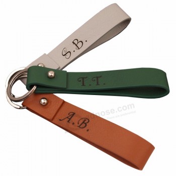 Blanks Cuir Porte-clés Porte-clés en vrac
