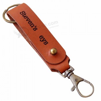 Großhandel Leder Schlüsselanhänger Schlüsselanhänger benutzerdefinierte Metall