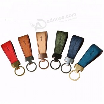 kundenspezifischer Schlüsselring PU-Leder Schlüsselkette freie Schlüsselringe