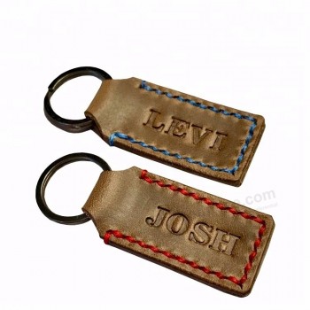 Porte-clés en cuir véritable Porte-clés Porte-clés logo