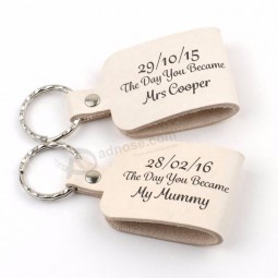 PU Leather Key Chains Wholesale Wedding Gift Keyring