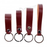 aangepaste lederen sleutelhanger hand gestempeld hand geverfd sleutelhanger