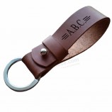 promotionele luxe sleutelhanger handgemaakte auto aangepaste lederen sleutelhanger