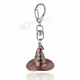 Movie Wizard Sorting Hat Keychain Film Harry Bag Keychians Classic Metal Gifts For Kids Fans