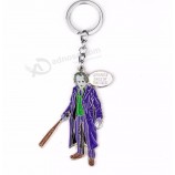 movie batman dark knight joker keychain film Bag keychians classic metal gifts For kids fans