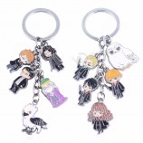 movie hedwig Ron molfoy hermione  Bag keychians albus dumbledore classic metal gifts For kids fans