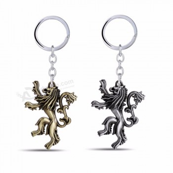 Émission de télévision Game of Thrones Porte-clés Sac Keychians Maison Lannister de Castral Rock Lion Fans Cadeau Fête