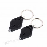 promotion gift mini PVC led 365nm purple light UV LED keychain