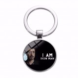 iron Man tony stark keychain marvel The avengers 4 endgame quantum realm series Key ring Car Key chain holder porte clef