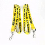 colorful logo lanyard with metal swivel J-hook