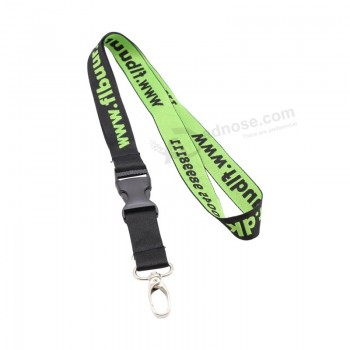 Échantillon gratuit Conception personnalisée Impression par sublimation de colorant Mousqueton outil longe avec boucle en plastique