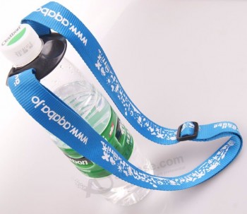 silk screen printed water bottle belt holder lanyard