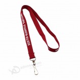 Longe personnalisée Id Badge Holder Longes en polyester pour clé avec logo personnalisé
