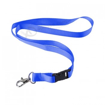 promotional cheap polyester lanyards for key with logo custom