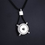 18mm Snap Pendentif Long Collier longe Snap Collier pour femmes