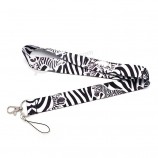 cartoon zebra lanyard For keychain