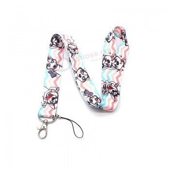 Bande dessinée Husky chien Ribbon Lanière pour Keychai