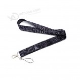 black lanyard For keychain ID card wholesale