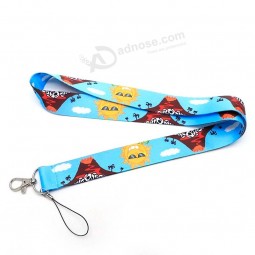 cartoon ghost funny Sun lanyard For keychain