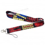 against guns lanyard For keychain ID card