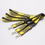hochwertige billige Polyester Doppelschicht Lanyard