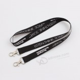 benutzerdefinierte doppelseitige dicke gewebte Lanyard