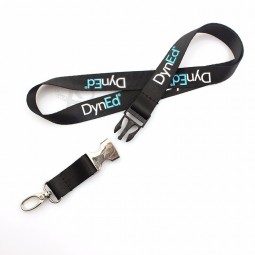 durable print logo car key lanyards with release buckle
