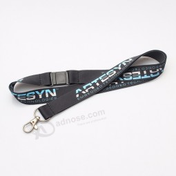 promotional cheap custom printed polyester neck lanyard with logo