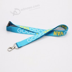 heat transfer polyester printing lanyard with breakaway buckle