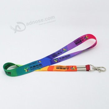 Fabricant de lanières de couleur arc-en-ciel pour clés de collier