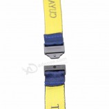 cordão de crachá personalizado com suporte de bobina de crachá