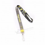 Longe promotionnelle de haute qualité en tissu polyester Porte-badge tissé Lanière