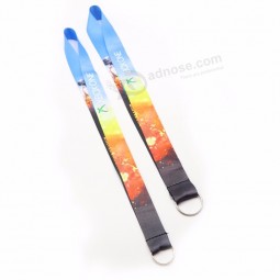 Custom Sublimation Printing Polyester Lanyard Ribbon With Safety Release