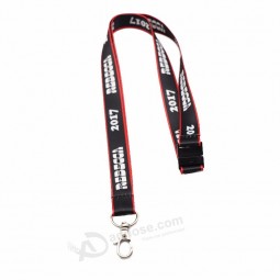 custom silk screen printing logo badge holder lanyard with Id card badge holder